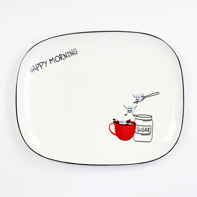 Rectangular ceramic plate manufacturer Cutlery Manufacturers