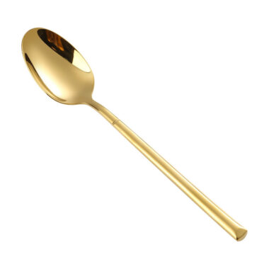 304 Stainless Steel Gold-Plated Knight Cutlery Set - Knife, Fork, Spoon for Luxury Dining