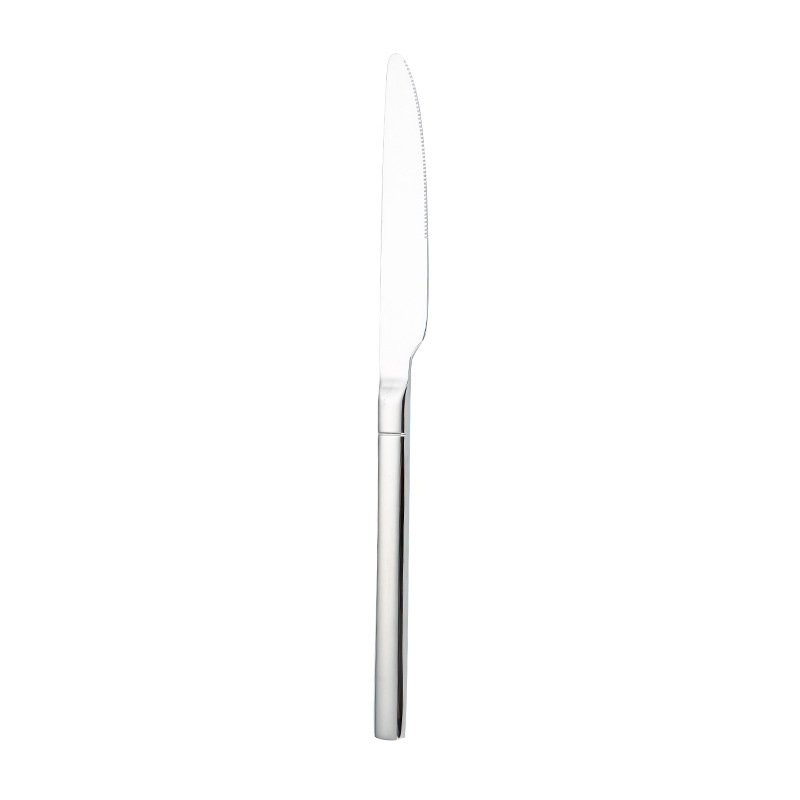 304 Stainless Steel Gold-Plated Knight Cutlery Set - Knife, Fork, Spoon for Luxury Dining