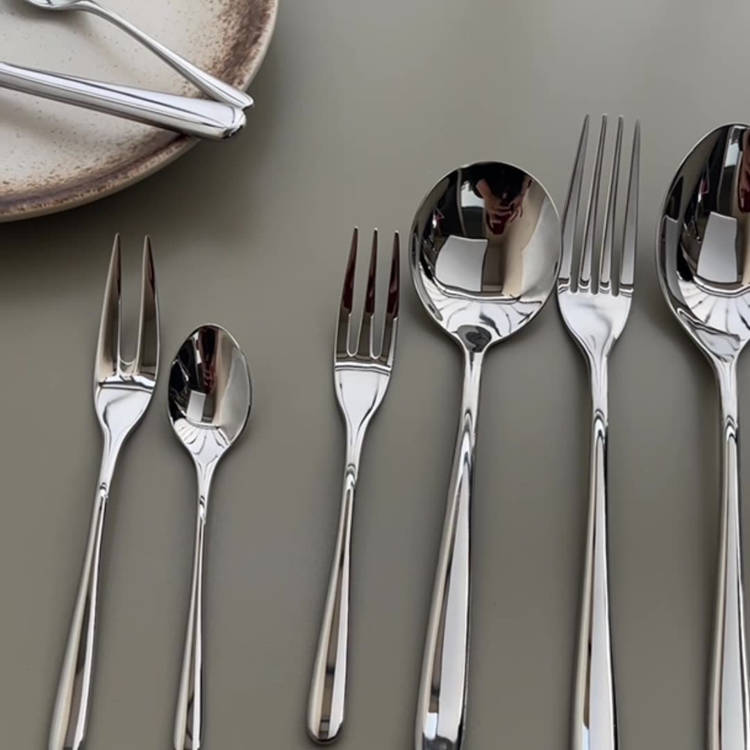 304 Stainless Steel Heavy-Duty Steak Cutlery Set for Home, Hotel & Restaurant Use