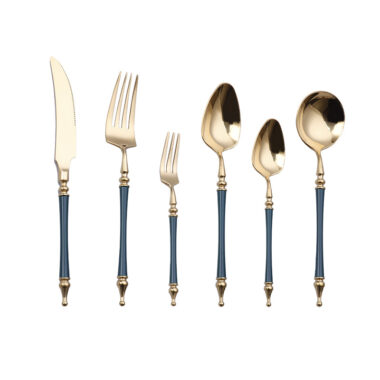 304 Stainless Steel Legendary Cutlery Set - 4-Piece Steak Knife, Fork, Spoon, Coffee Spoon for Restaurant