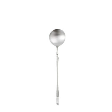  304 Stainless Steel Matte Brushed Waist-Shape Cutlery Set - Knife, Fork, Spoon, Dessert Spoon