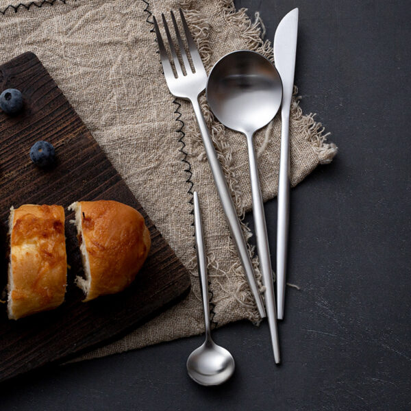 304 Stainless Steel Portuguese Cutlery Set – Steak Knife, Fork, Spoon, Premium Dining Utensils