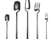 Amazon 304 Stainless Steel Sandblasted Hanging Cup Cutlery Set - 5-Piece