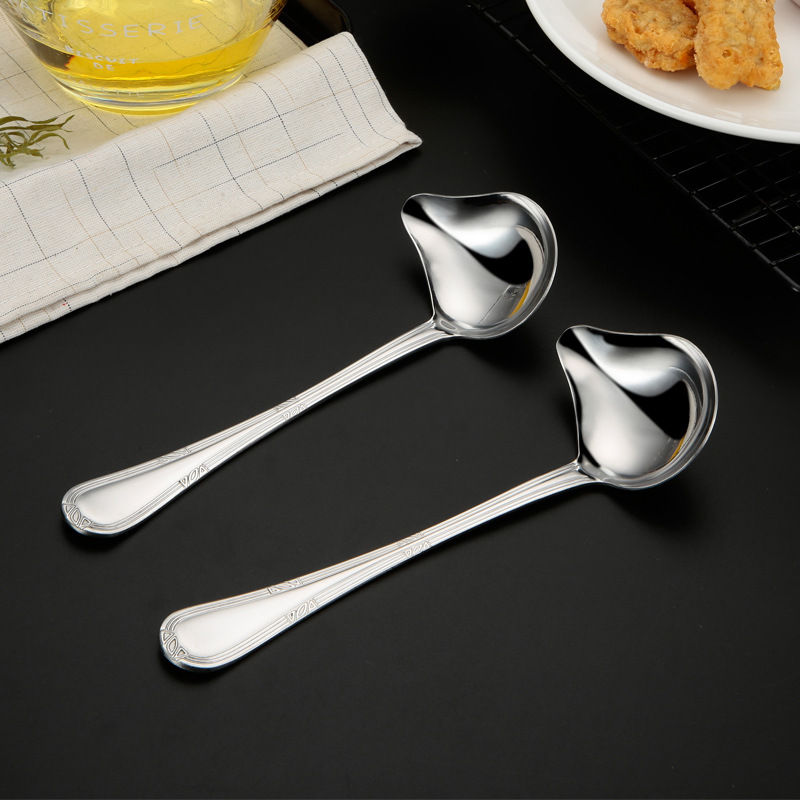 304 Stainless Steel Duckbill Sauce Spoon – Creative Drip-Free Cooking Ladle