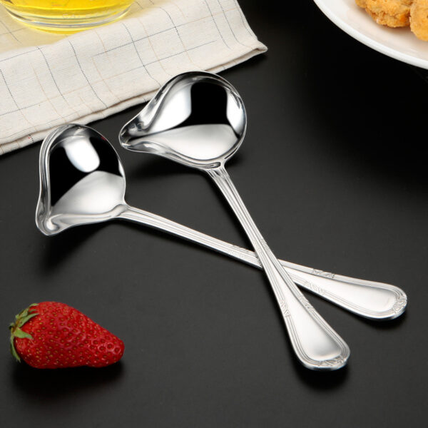 304 Stainless Steel Duckbill Sauce Spoon – Creative Drip-Free Cooking Ladle