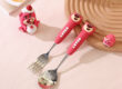 Disney Strawberry Bear 304 Stainless Steel Spoon and Fork Set – Cute Baby Mealtime Utensils