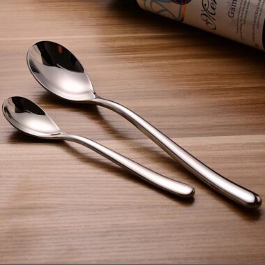  French Moonlight Stainless Steel Cutlery Set - Knife, Fork, Spoon for Elegant Dining