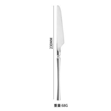 Heavy-Duty 304 Stainless Steel Cutlery Set – Gold Mirror Finish Steak Knives, Forks, and Spoons for Hotels & Restaurants
