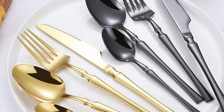 Slim Waist Stainless Steel Cutlery Set – Steak Knife, Fork, Spoon, Coffee Spoon