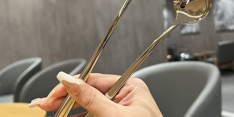 Thickened 304 Stainless Steel Stirring Spoon, Dessert Spoon, Fruit Fork & Coffee Spoon Set