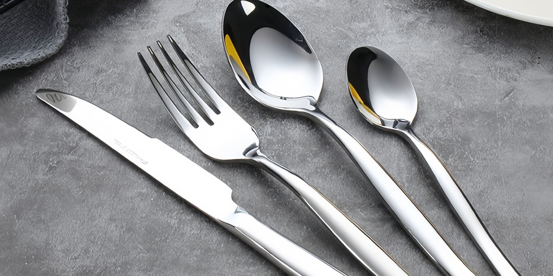 Wavy Pattern Stainless Steel Cutlery Set - Knife, Fork, Spoon for Hotels & Restaurants, 113 Series